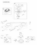 Blower HousingShrouds Brake Flywheel Rewind Starter Diagram and Parts List for 10N902-0441-E1  Briggs and Stratton Engine